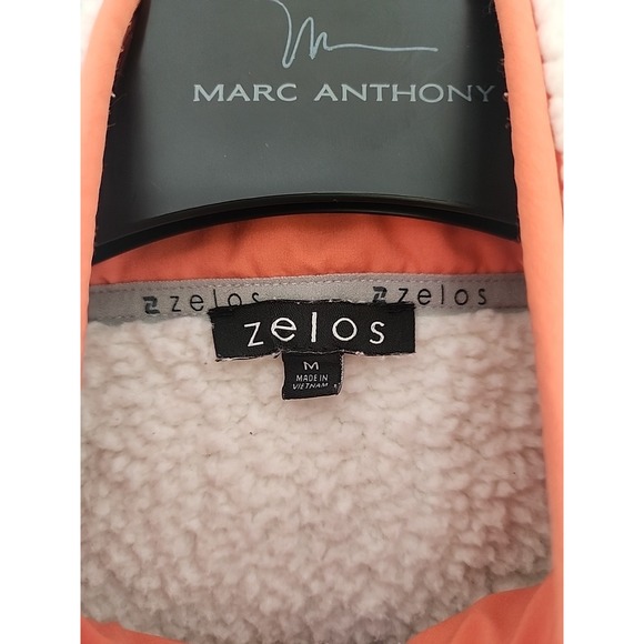Zelos Sherpa Full Zip Jacket, Size M, Ivory, Super Soft & Cozy Comfy - Picture 4 of 6
